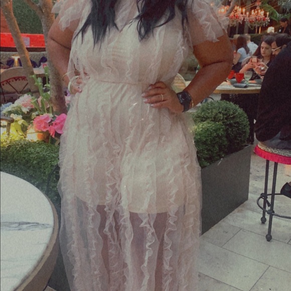 Beautiful Blush Ruffled Romper - Picture 3 of 4